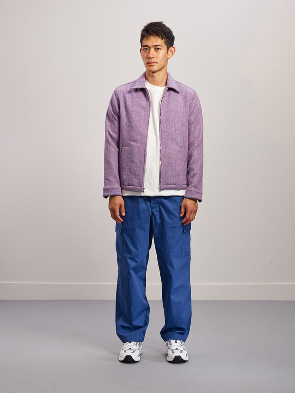 Harris Tweed® Eisenhower Jacket - Pink/Blue