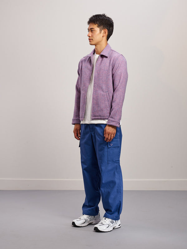 Harris Tweed® Eisenhower Jacket - Pink/Blue