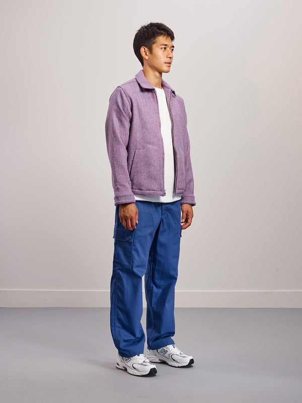 Harris Tweed® Eisenhower Jacket - Pink/Blue