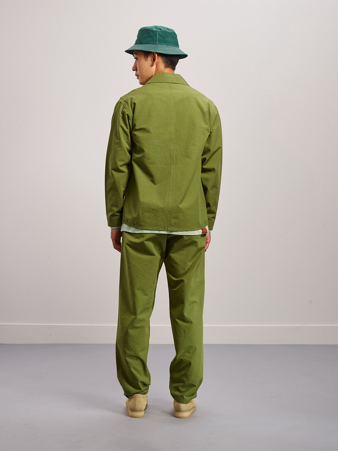 Cotton Ripstop Drawstring Pants - Olive