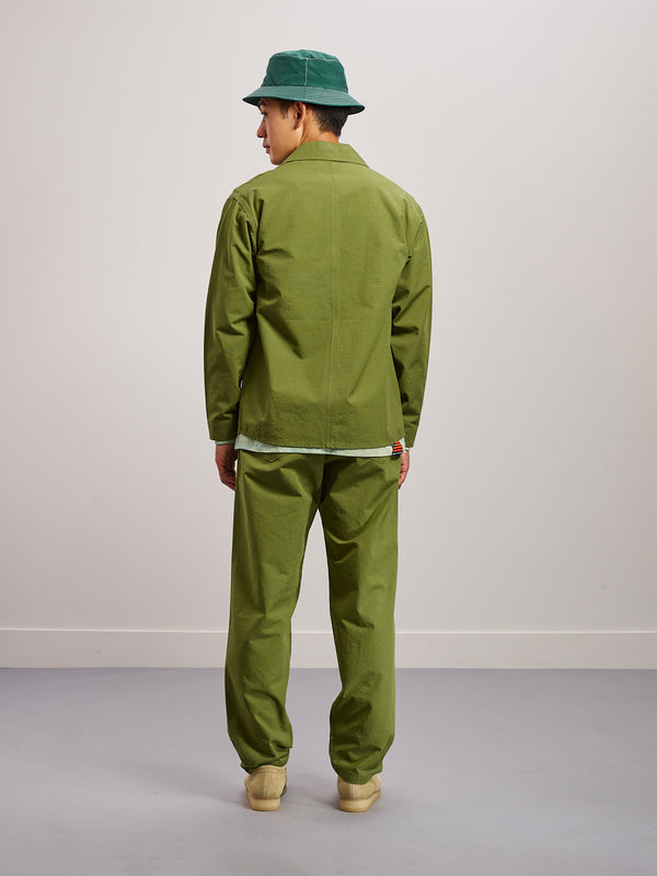 Cotton Ripstop Drawstring Pants - Olive