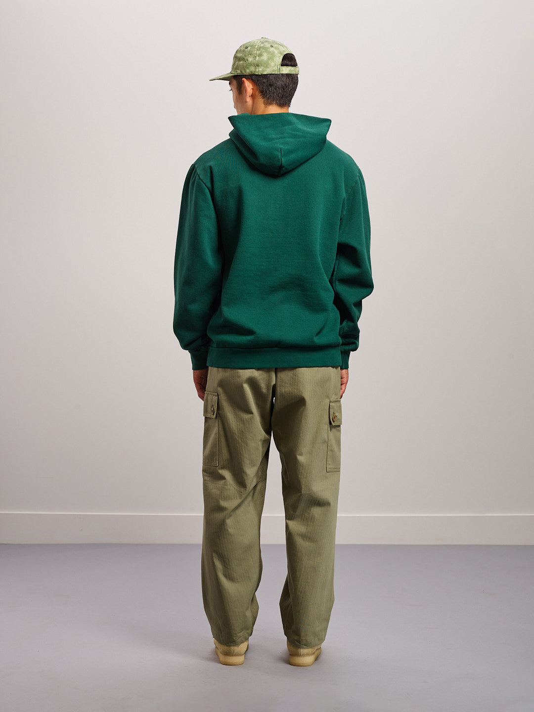 Japanese Cotton Twill 6 Panel Cap - Cloudy Green