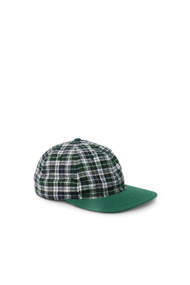 Madras Cap - Green Plaid