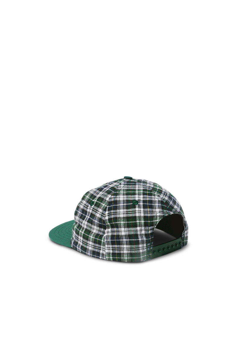 Madras Cap - Green Plaid