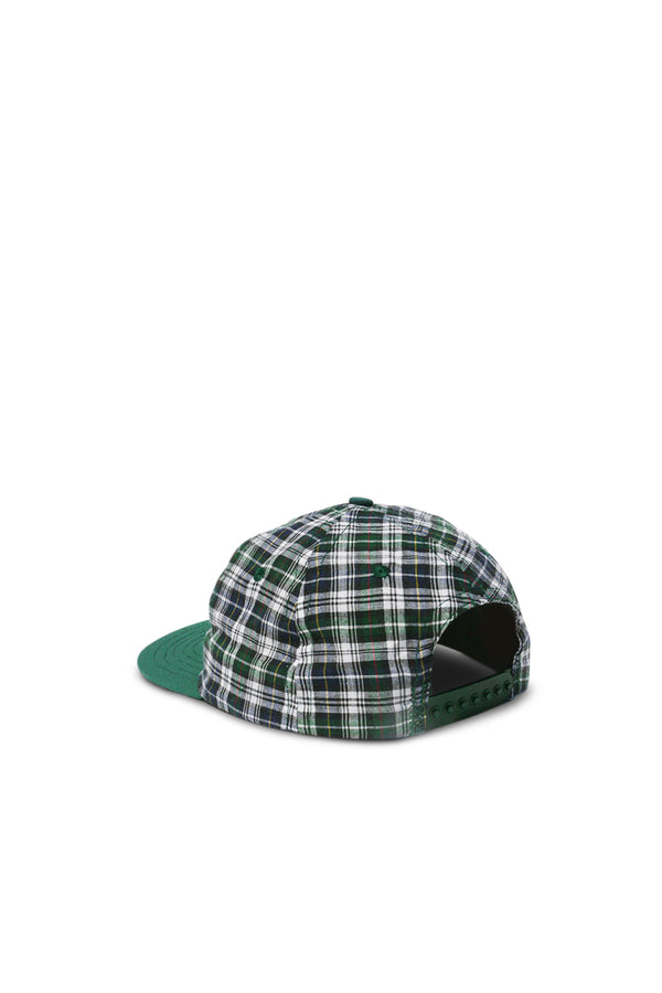 Madras Cap - Green Plaid