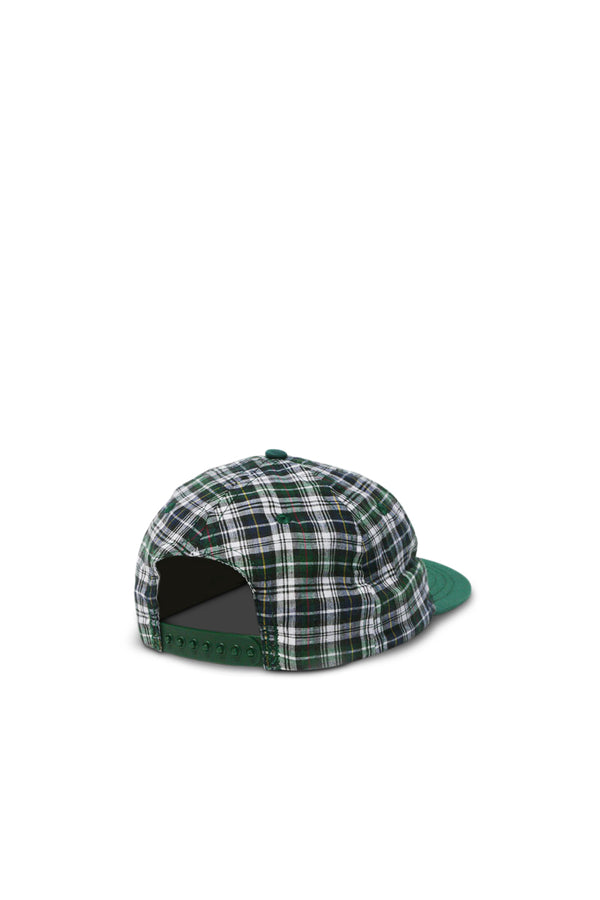 Madras Cap - Green Plaid