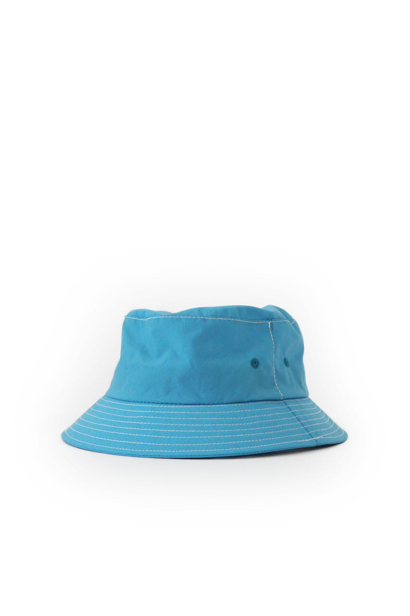Japanese Nylon Taffeta Bucket Hat - Light Blue