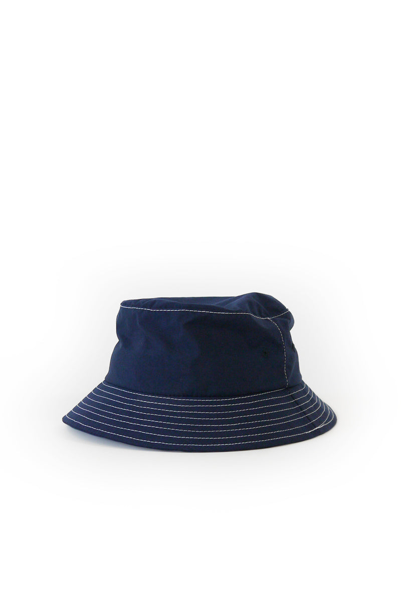 Japanese Nylon Taffeta Bucket Hat - Navy