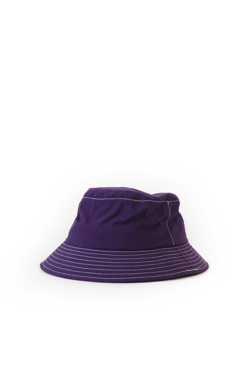 Japanese Nylon Taffeta Bucket Hat - Eggplant