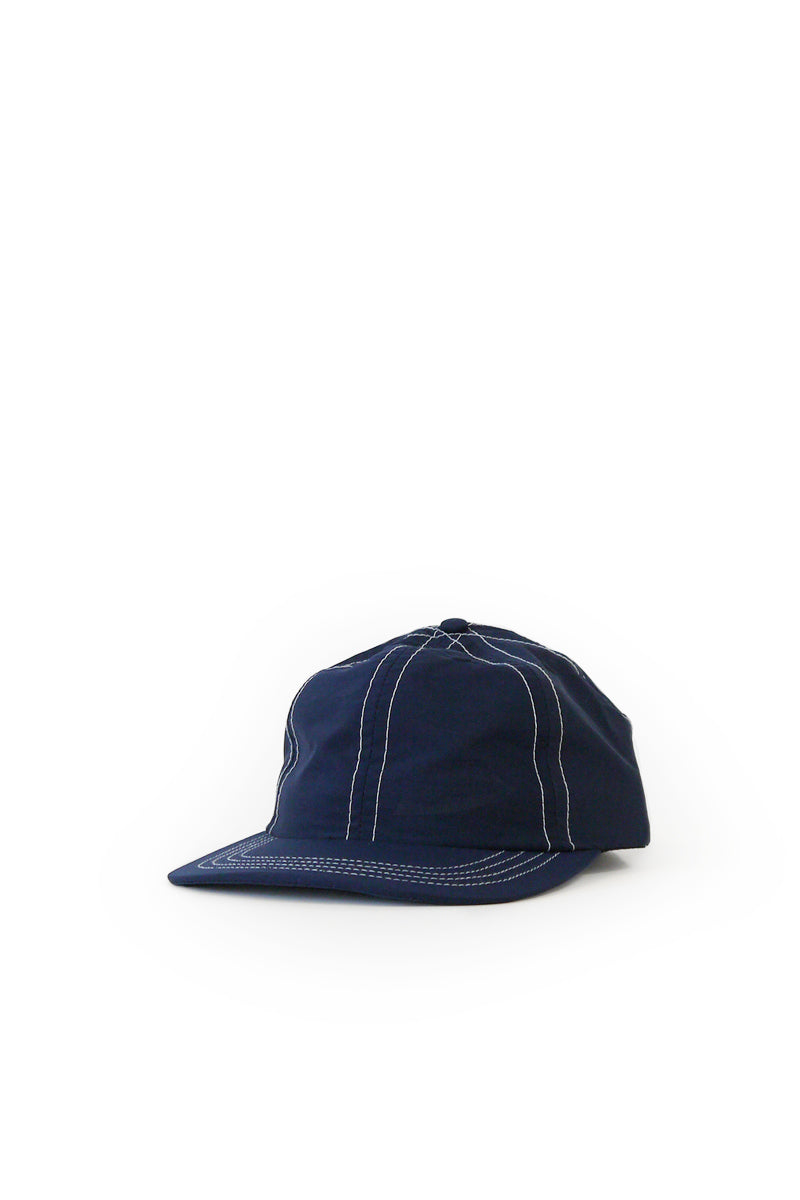 Japanese Nylon Taffeta 6 Panel Cap - Navy