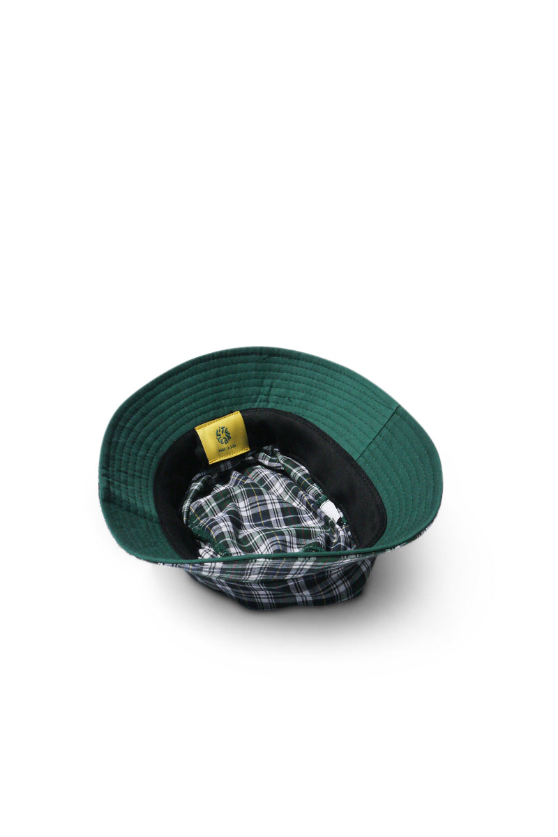 Plaid Madras Bucket Hat - Green Check