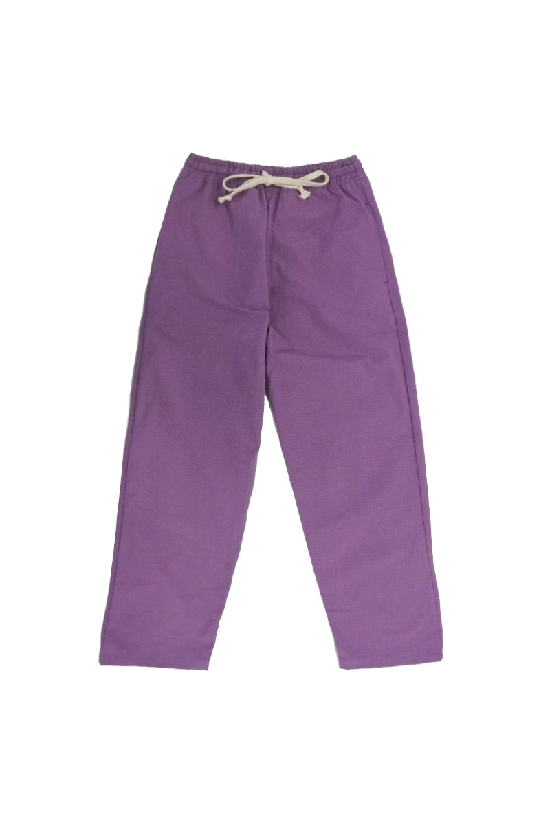 Cotton Ripstop Drawstring Pants - Mauve