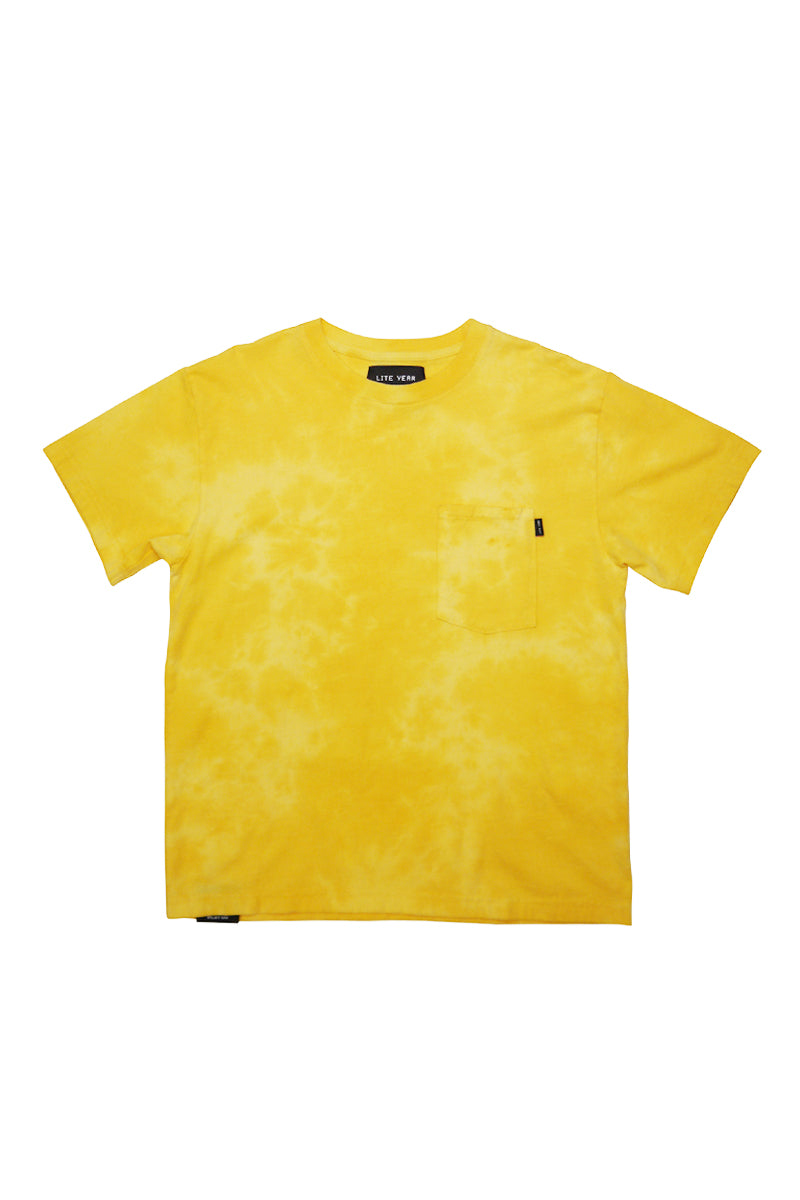 Short Sleeve Pocket Tee - Cloudy Washed Yellow