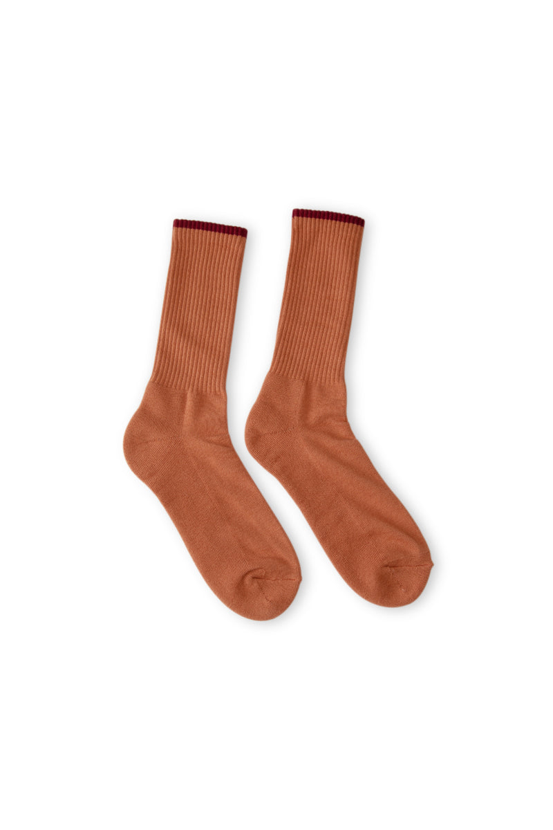 Cotton Cap Crew Socks - Cantaloupe