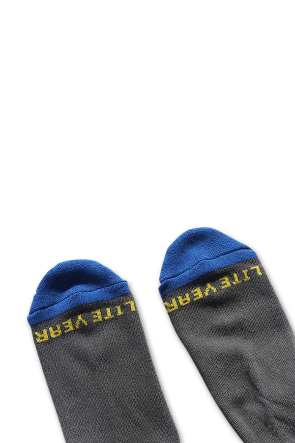 3 Tone Crew Socks - Grey