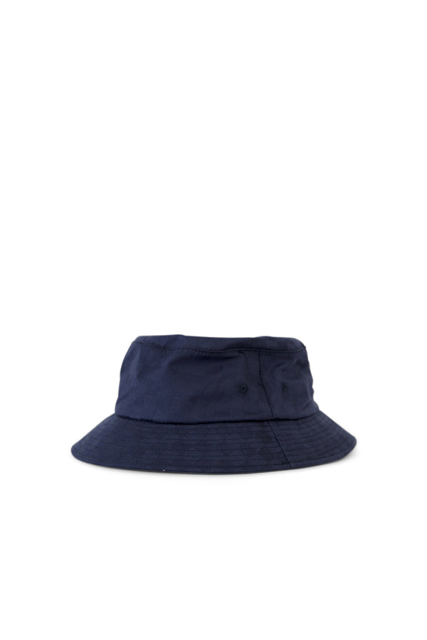 Tonal Dobby Check Bucket Hat -Navy